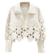 Crochet Long Sleeve Top